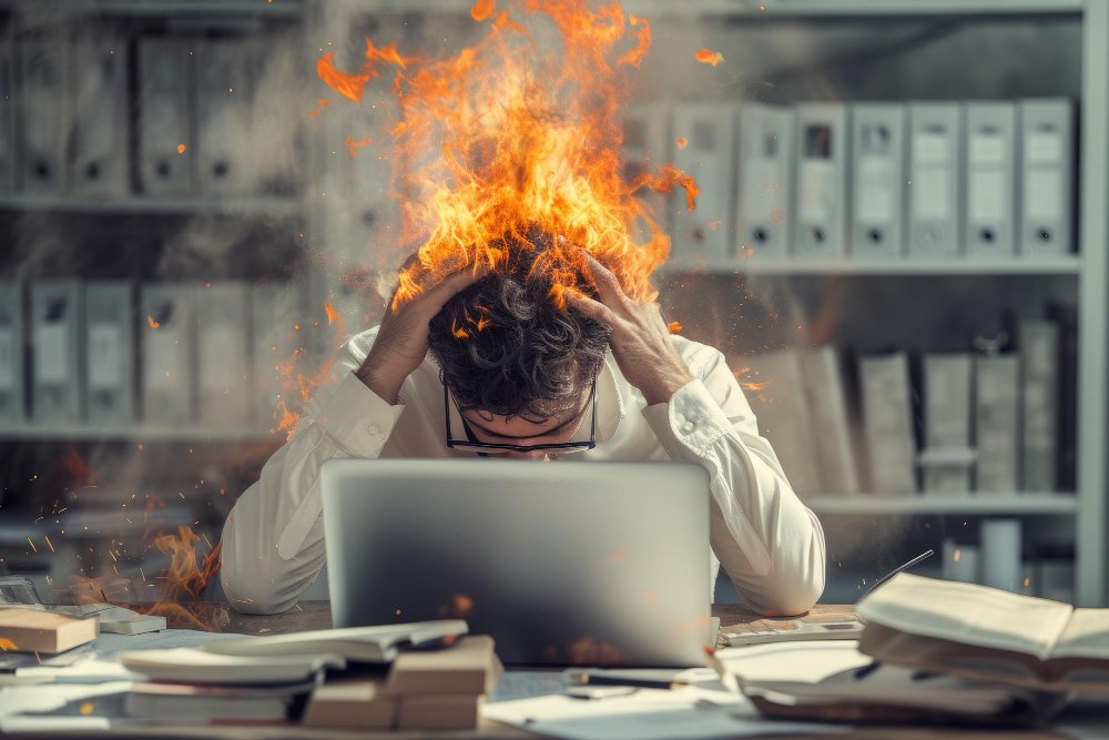 stressed guy