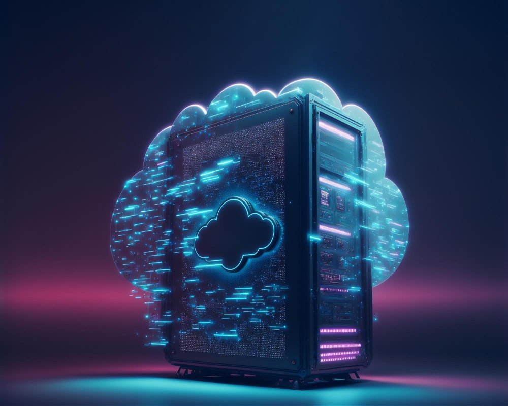 website. Illustration of web hosting servers storing website files, representing website hosting services for small businesses and startups.