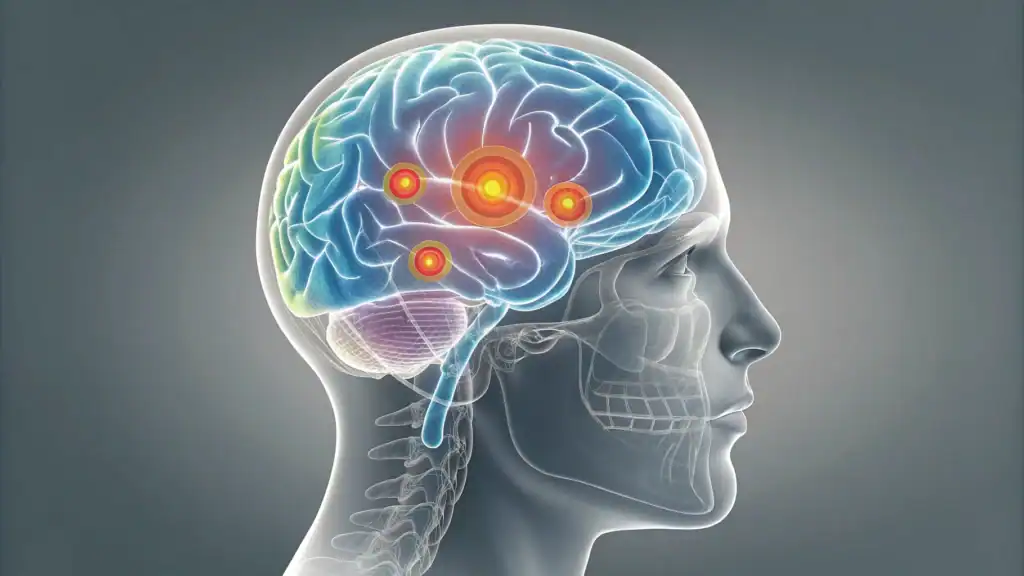Brain scan comparison showing critical thinking decline from AI dependency over time