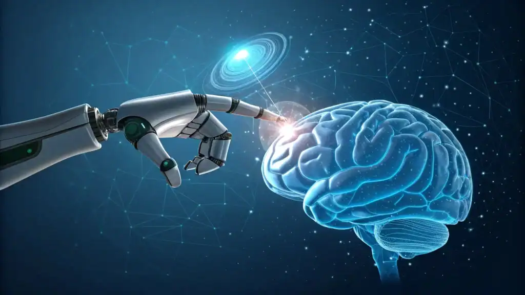 Automation bias concept showing AI influence on human decision making