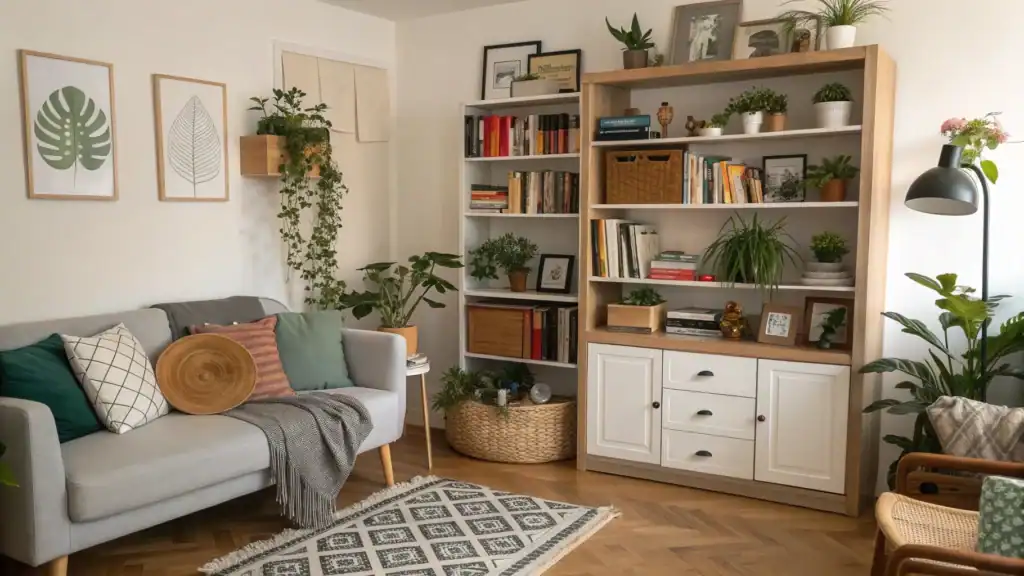 Balanced home environment demonstrating thoughtful ownership without excess or deprivation
