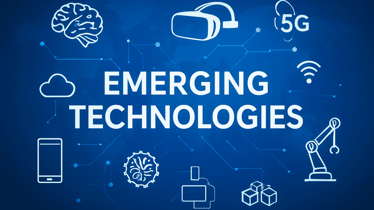 Top emerging technologies transforming the digital experience, including AI, IoT, AR/VR, and 5G.