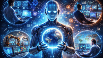 Problems AI solving real-world challenges in healthcare, finance, cybersecurity, and climate forecasting with AI technology